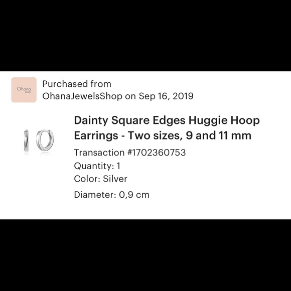 NWT Mini Hoop Earrings - Picture 2 of 3